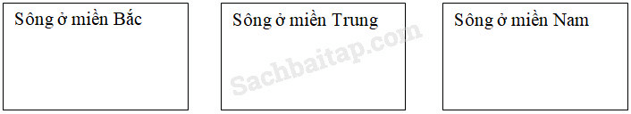 Vở bài tập Địa Lí lớp 5 Bài 4: Sông ngòi | Giải VBT Địa Lí 5