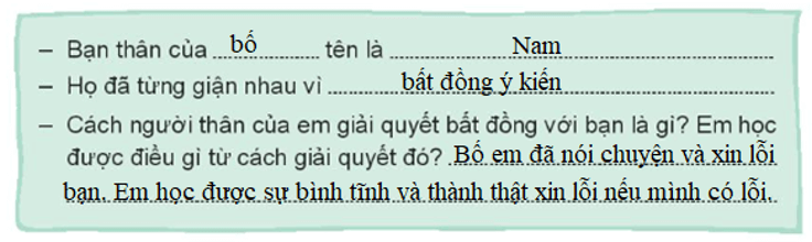 Vở bài tập Hoạt động trải nghiệm lớp 3 Tuần 10 trang 23, 24, 25: Bảo vệ tình bạn, Chúng mình hiểu nhau  | Kết nối tri thức