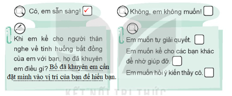 Vở bài tập Hoạt động trải nghiệm lớp 3 Tuần 10 trang 23, 24, 25: Bảo vệ tình bạn, Chúng mình hiểu nhau  | Kết nối tri thức