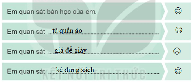 Vở bài tập Hoạt động trải nghiệm lớp 3 Tuần 13 trang 30, 31, 32: Tự sắp xếp đồ dùng ngăn nắp, đôi tay khéo léo  | Kết nối tri thức