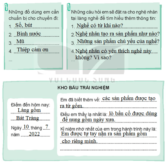 Vở bài tập Hoạt động trải nghiệm lớp 3 Tuần 25 trang 52, 53, 54: Truyền thống quê hương em, Tự hào về truyền thống quê hương | Kết nối tri thức