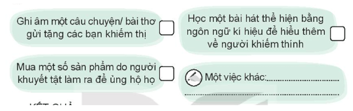 Vở bài tập Hoạt động trải nghiệm lớp 3 Tuần 27 trang 56, 57: Giúp đỡ người khuyết tật, Đồng cảm với người khuyết tật | Kết nối tri thức