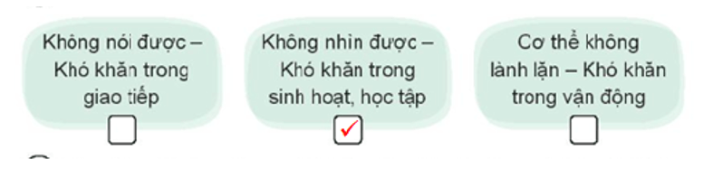 Vở bài tập Hoạt động trải nghiệm lớp 3 Tuần 27 trang 56, 57: Giúp đỡ người khuyết tật, Đồng cảm với người khuyết tật | Kết nối tri thức