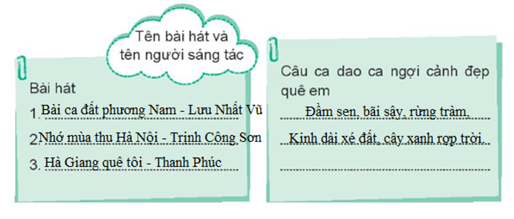 Vở bài tập Hoạt động trải nghiệm lớp 3 Tuần 28 trang 58, 59: Quê hương em tươi đẹp, Tự hào về vẻ đẹp quê hương | Kết nối tri thức