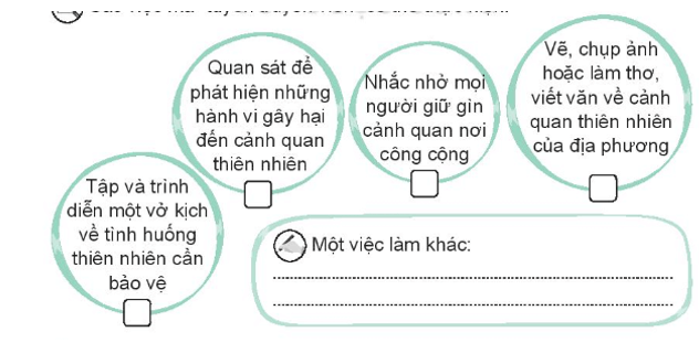 Vở bài tập Hoạt động trải nghiệm lớp 3 Tuần 29 trang 60, 61: Tuyên truyền bảo vệ thiên nhiên, Tuyên truyền viên nhí  | Kết nối tri thức