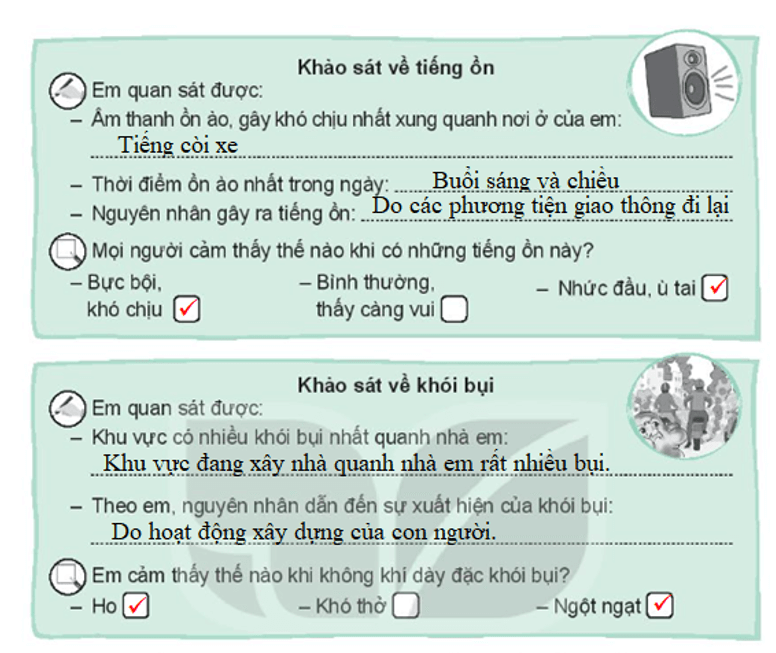 Vở bài tập Hoạt động trải nghiệm lớp 3 Tuần 30 trang 61, 62: Môi trường kêu cứu, Bảng thông tin môi trường | Kết nối tri thức