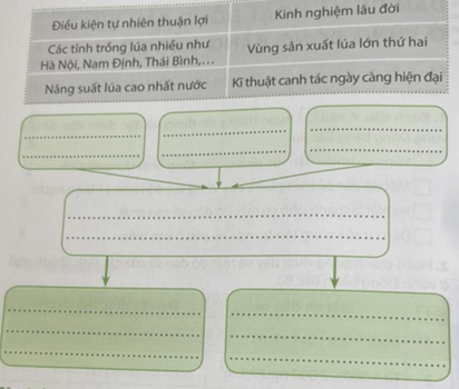 Vở bài tập Lịch Sử và Địa Lí lớp 4 Chân trời sáng tạo Bài 9: Dân cư và hoạt động sản xuất ở vùng đồng bằng Bắc Bộ