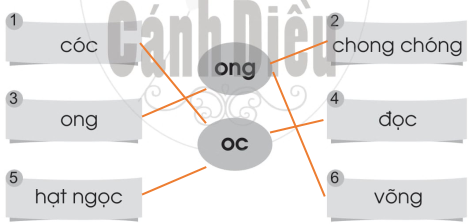 Vở bài tập Tiếng Việt lớp 1 trang 62, 63 Bài 84: ong, oc | Cánh diều