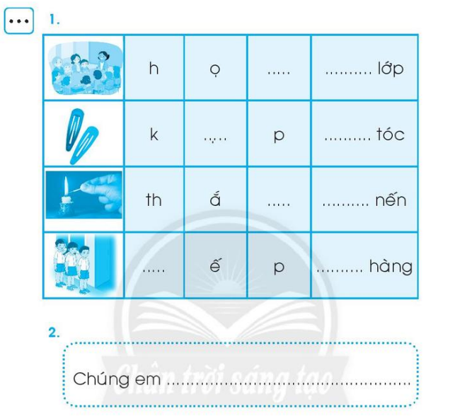 Vở bài tập Tiếng Việt lớp 1 trang 46, 47, 48 Chủ đề 14: Lớp em - Chân trời sáng tạo