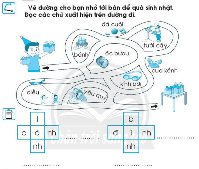 Vở bài tập Tiếng Việt lớp 1 trang 49, 50, 51 Chủ đề 15: Sinh nhật - Chân trời sáng tạo