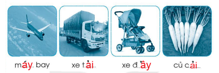 Vở bài tập Tiếng Việt lớp 1 Tập 1 trang 36 Bài 38: ai, ay, ây