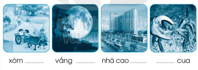 Vở bài tập Tiếng Việt lớp 1 Tập 1 trang 53 Bài 59: ang, ăng, âng