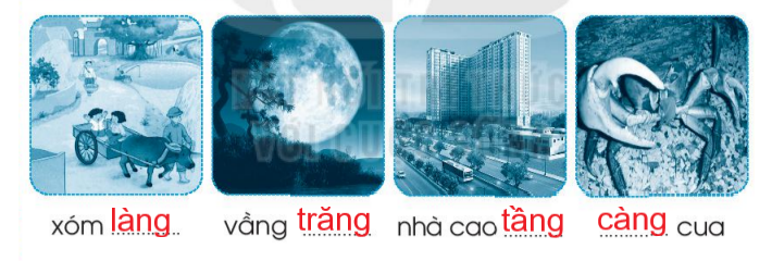 Vở bài tập Tiếng Việt lớp 1 Tập 1 trang 53 Bài 59: ang, ăng, âng