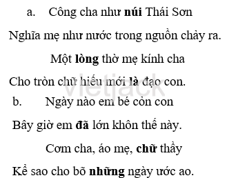 Tập 1 trang 24 Bài 2: Cánh đồng của bố