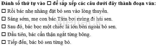 Tập 2 trang 19 Bài 2: Đầm sen