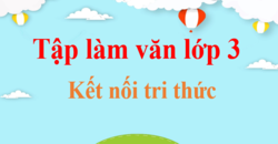 Tập làm văn lớp 3 | Viết đoạn văn lớp 3 | Văn mẫu VBT Tiếng Việt lớp 3 | Kết nối tri thức