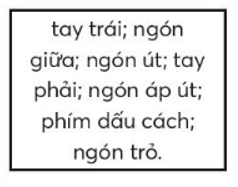 Vở bài tập Tin học lớp 3 trang 13, 14, 15 Bài 5: Tập gõ bàn phím | Chân trời sáng tạo