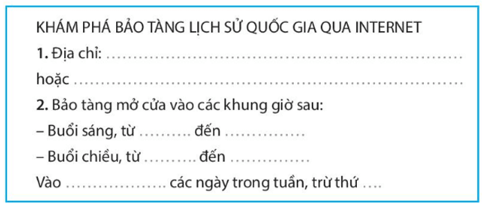 Vở bài tập Tin học lớp 3 trang 24, 25, 26, 27 Bài 6: Khám phá thông tin trên internet | Kết nối tri thức (ảnh 5)