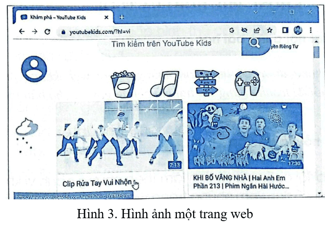 Vở bài tập Tin học lớp 4 Cánh diều Bài 1: Các loại thông tin chính trên trang web