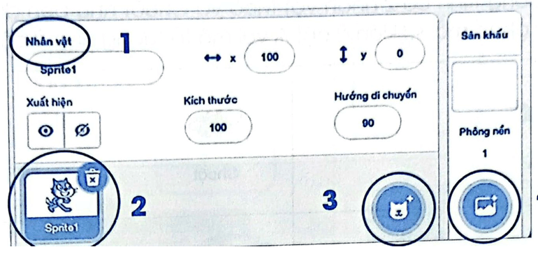 Vở bài tập Tin học lớp 4 Cánh diều Bài 4: Tạo chương trình có nhiều nhân vật