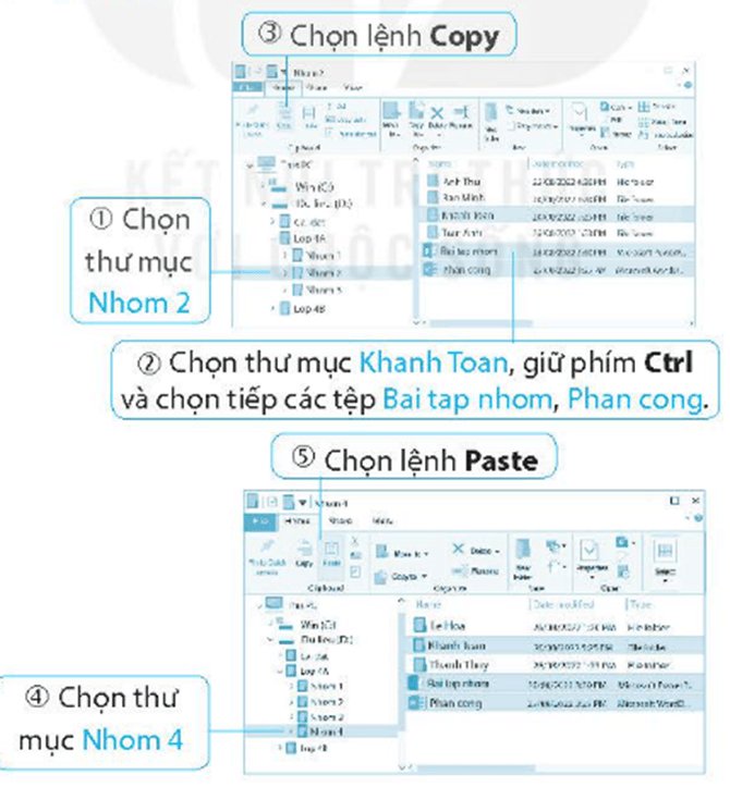 Vở bài tập Tin học lớp 4 Kết nối tri thức Bài 5: Thao tác với tệp và thư mục