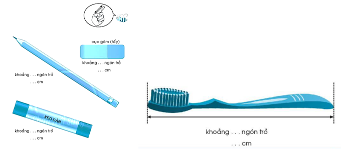 Vở bài tập Toán lớp 1 trang 68, 69, 70 Xăng - ti - mét. Đơn vị đo độ dài | Chân trời sáng tạo