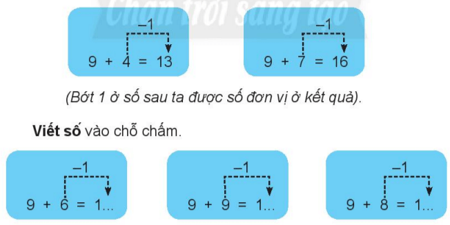 Giải vở bài tập Toán lớp 2 Tập 1 trang 44, 45 9 cộng với một số | Chân trời sáng tạo