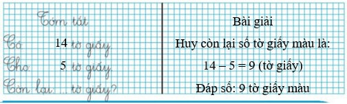 Giải vở bài tập Toán lớp 2 Tập 1 trang 67, 68 Em giải bài toán | Chân trời sáng tạo