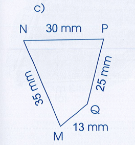 Vở bài tập Toán lớp 3 Cánh diều trang 99, 100 Bài 50: Chu vi hình tam giác. Chu vi hình tứ giác