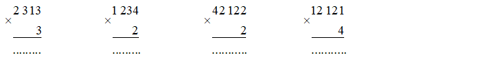 Vở bài tập Toán lớp 3 Cánh diều Tập 2 trang 55 Bài 81: Nhân với số có một chữ số (không nhớ)