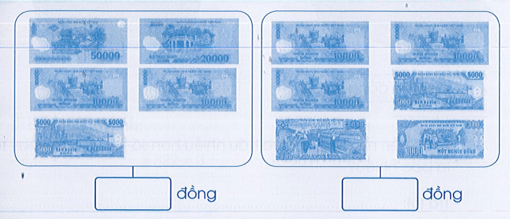 Vở bài tập Toán lớp 3 Cánh diều Tập 2 trang 53, 54 Bài 80: Tiền Việt Nam