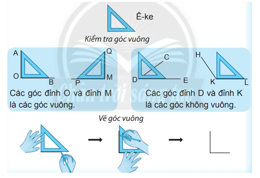 Vở bài tập Toán lớp 3 Tập 2 trang 34, 35 Góc vuông, góc không vuông | Chân trời sáng tạo