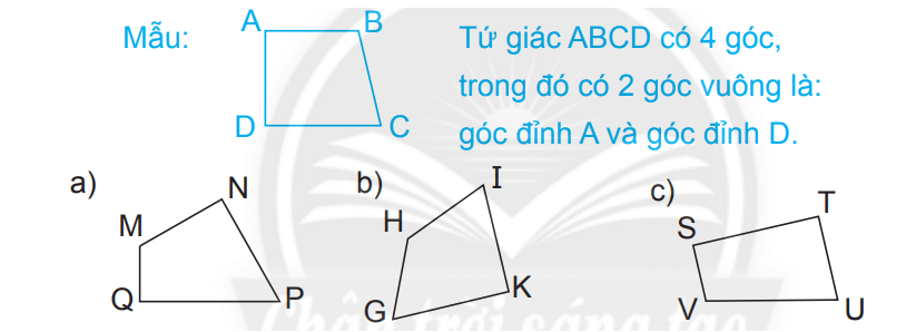 Vở bài tập Toán lớp 3 Tập 2 trang 34, 35 Góc vuông, góc không vuông | Chân trời sáng tạo