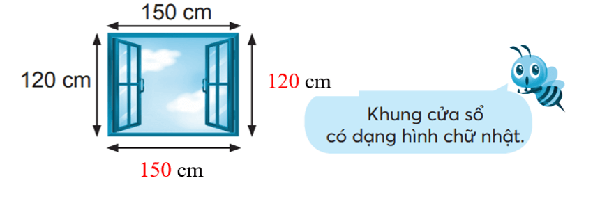 Vở bài tập Toán lớp 3 Tập 2 trang 36 Hình chữ nhật | Chân trời sáng tạo