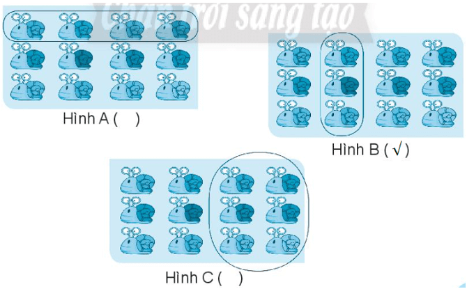 Vở bài tập Toán lớp 3 trang 48, 49 Một phần hai, một phần ba, một phần tư, một phần năm | Chân trời sáng tạo