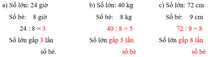 Vở bài tập Toán lớp 3 trang 78 So sánh số lớn gấp mấy lần số bé | Chân trời sáng tạo