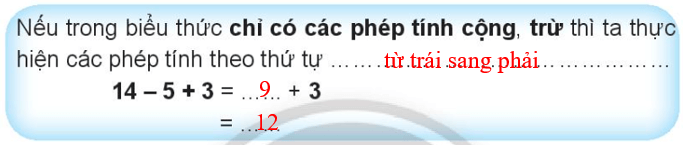 Vở bài tập Toán lớp 3 trang 34 Tính giá trị của biểu thức - Chân trời sáng tạo