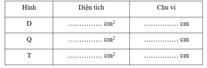 Vở bài tập Toán lớp 3 Tập 2 trang 73, 74, 75 Xăng-ti-mét vuông | Chân trời sáng tạo