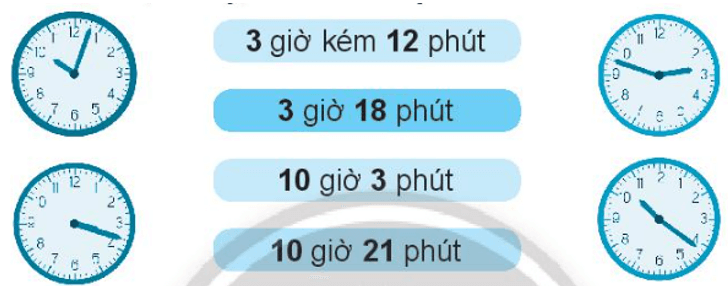 Vở bài tập Toán lớp 3 trang 73, 74 Xem đồng hồ | Chân trời sáng tạo