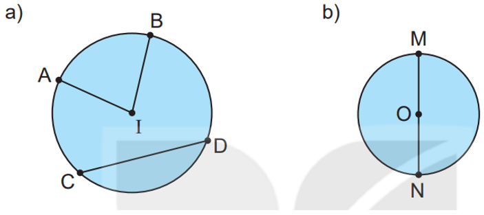 Vở bài tập Toán lớp 3 Bài 17: Hình tròn. Tâm, bán kính, đường kính của hình tròn (trang 47)  - Kết nối tri thức