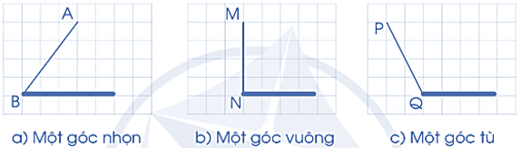 Vở bài tập Toán lớp 4 Cánh diều Bài 19: Góc nhọn, góc tù, góc bẹt