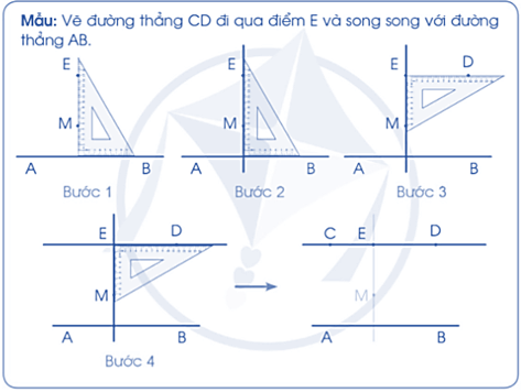 Vở bài tập Toán lớp 4 Cánh diều Bài 22: Hai đường thẳng song song. Vẽ hai đường thẳng song song