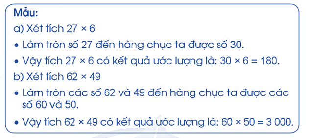 Vở bài tập Toán lớp 4 Cánh diều Bài 47: Ước lượng tính