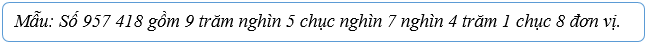 Bài 5: Các số trong phạm vi 1 000 000 (tiếp theo) | Giải vở bài tập Toán lớp 4 Cánh diều