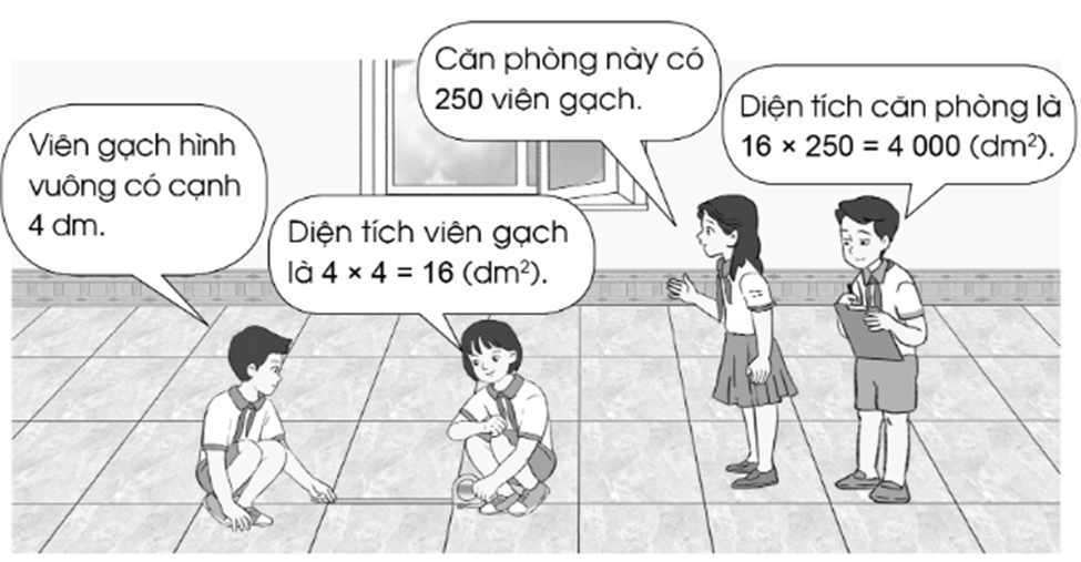 Vở bài tập Toán lớp 4 Cánh diều Bài 68: Đề-xi-mét vuông