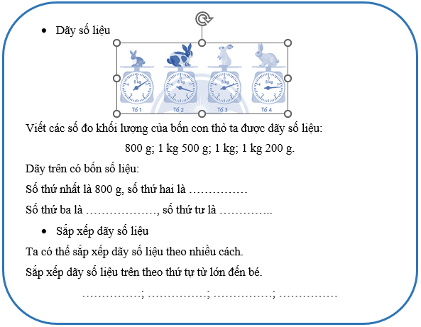 Vở bài tập Toán lớp 4 Chân trời sáng tạo Bài 16: Dãy số liệu