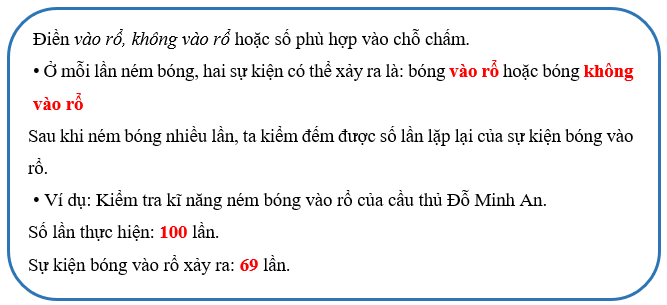 Vở bài tập Toán lớp 4 Chân trời sáng tạo Bài 18: Số lần lặp lại của một sự kiện