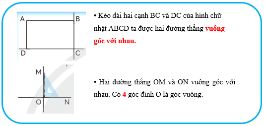 Vở bài tập Toán lớp 4 Chân trời sáng tạo Bài 31: Hai đường thẳng vuông góc