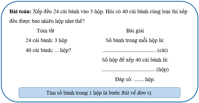 Vở bài tập Toán lớp 4 Chân trời sáng tạo Bài 7: Bài toán liên quan đến rút về đơn vị (tiếp theo)