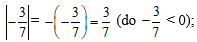 Tìm giá trị tuyệt đối của -59, giá trị tuyệt đối của (-3/7)